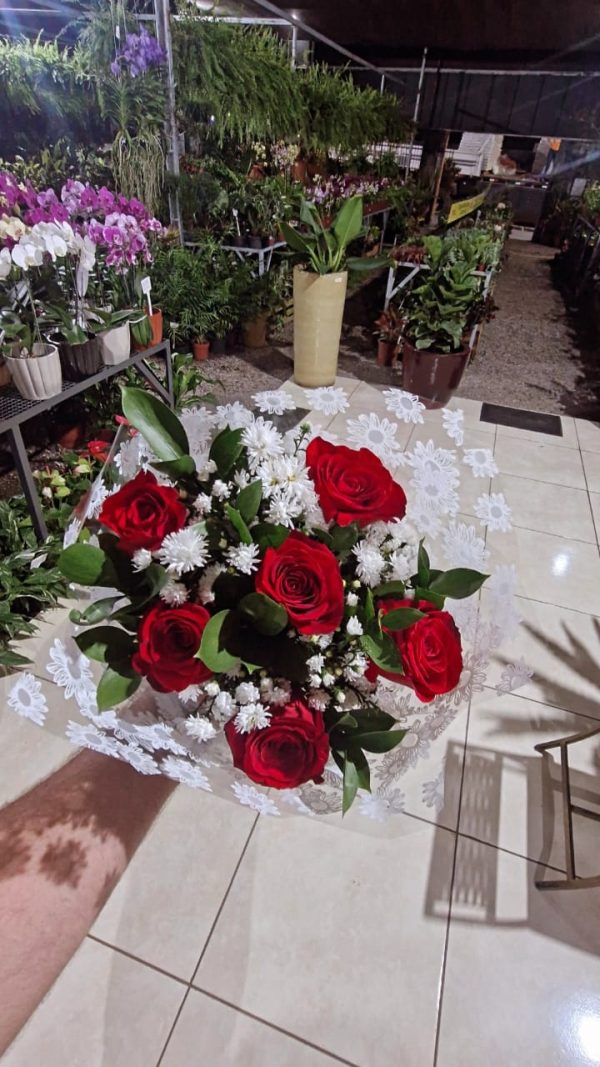 Buque redondo 6 rosas