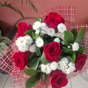 Buque redondo 6 rosas